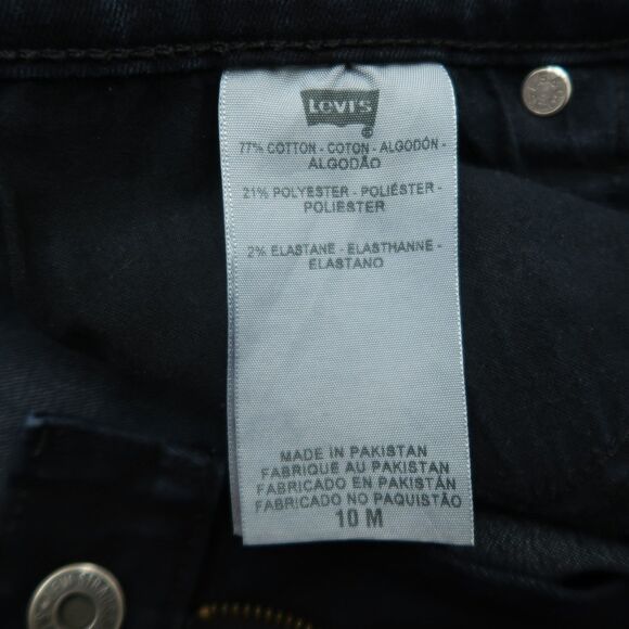 Levi's 512 Jeans Women's Size 10M Dark Blue High-Rise Slimming Skinny 32" inseam - Picture 9 of 16